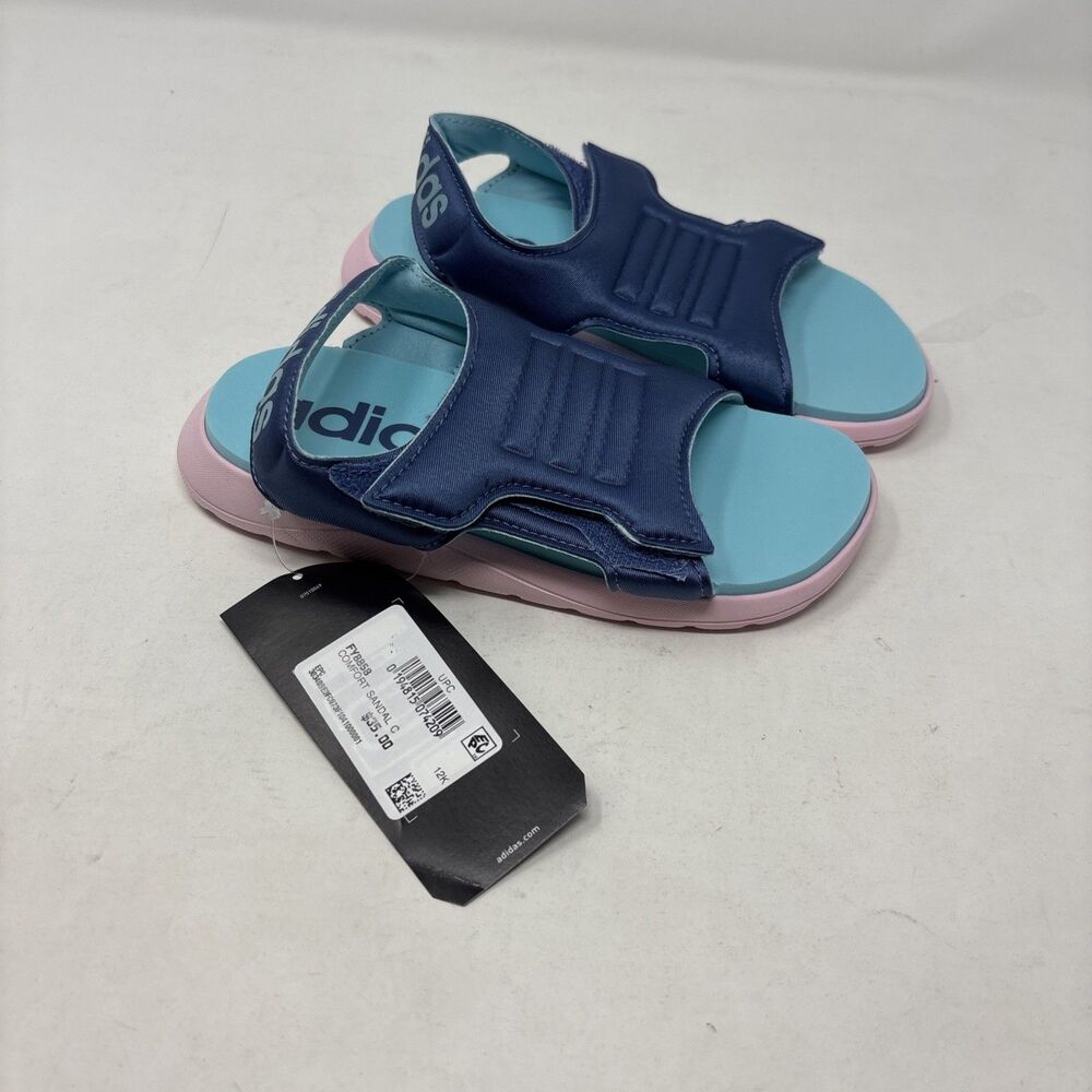 Adidas Comfort Girls Size 12 K Casual Sandals FY8858